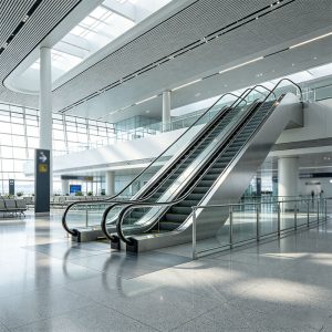 Custom Stainless Steel Automatic Escalator | Heavy Duty Commercial Escalator